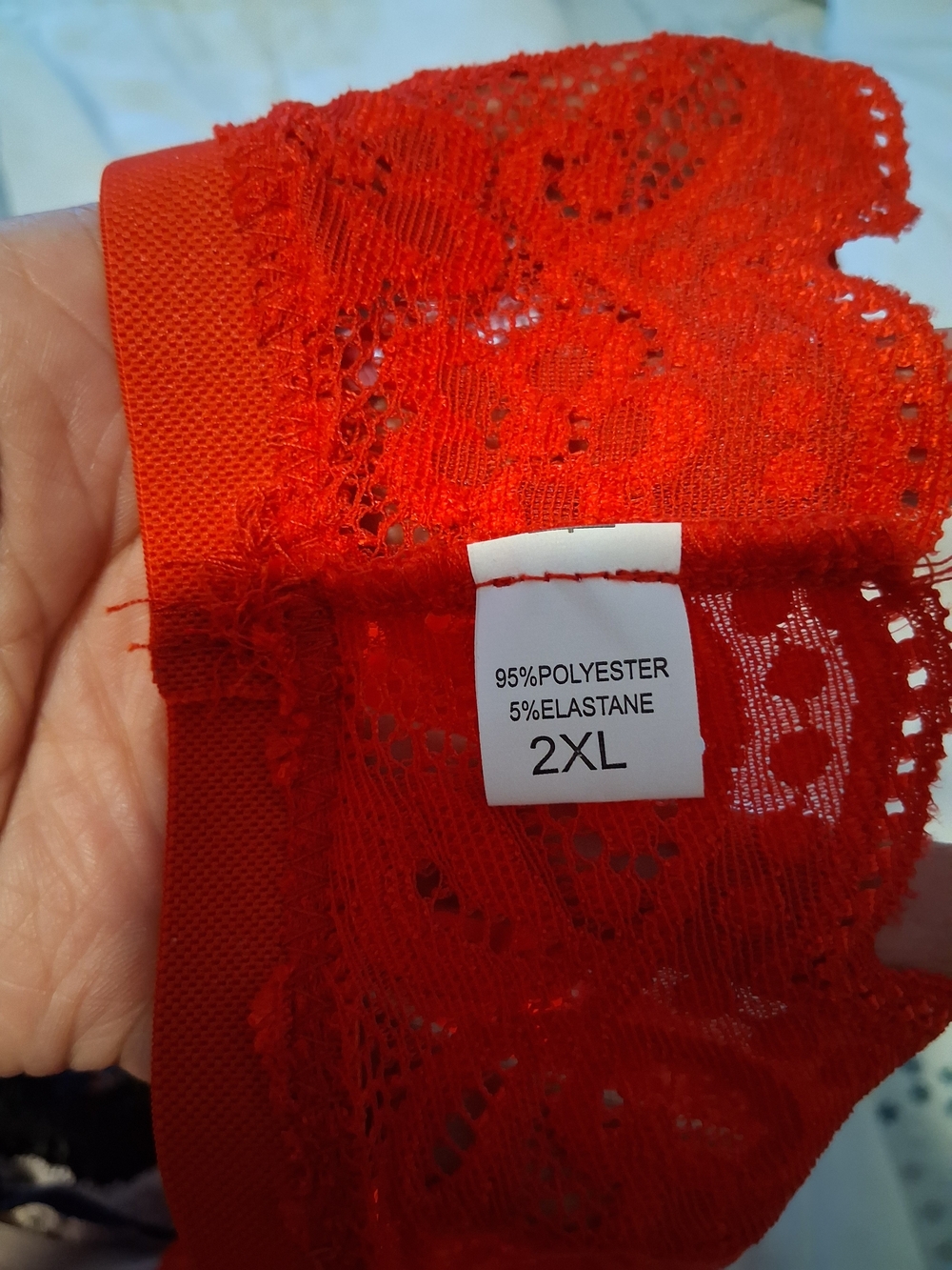 Red Lace Bra and Panty Set 2XL Size - NWOT - Picture 5 of 6